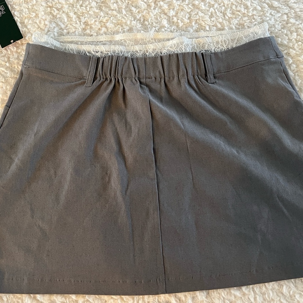 Gray Mini Skirt - Picture 3 of 5